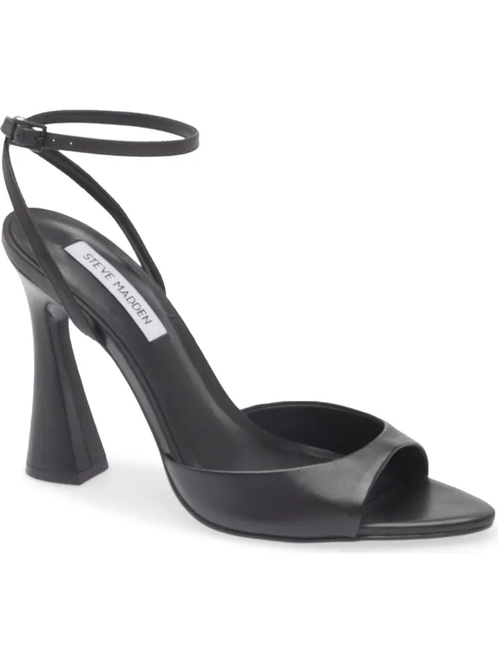 Steve Madden Beki Heels in Black Leather